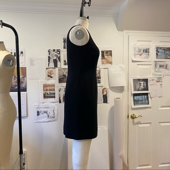 Ann Taylor Black Princess Seam Dress Knee Length - Picture 6 of 7